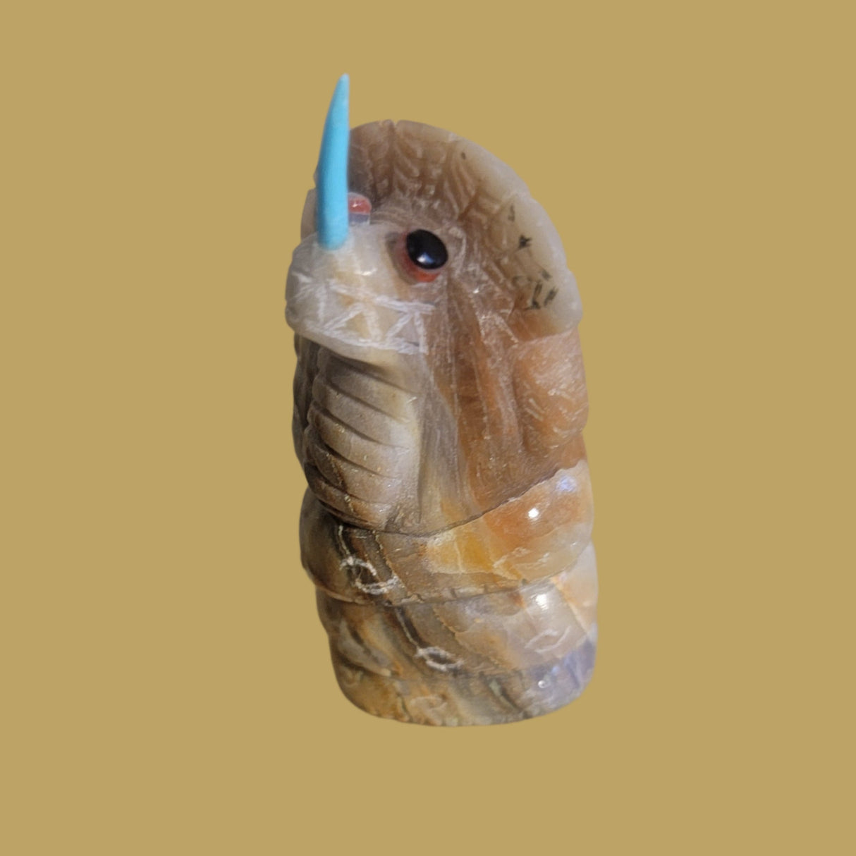 Picasso Marble Kolowisi Water Serpent Zuni Fetish