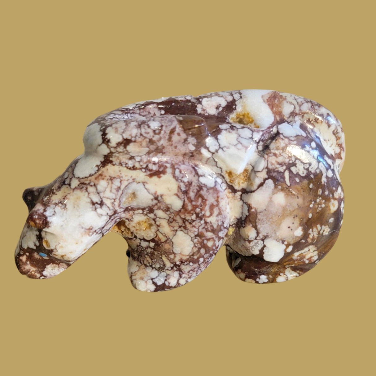 Crazy Horse Stone Mountain Lion Zuni Fetish