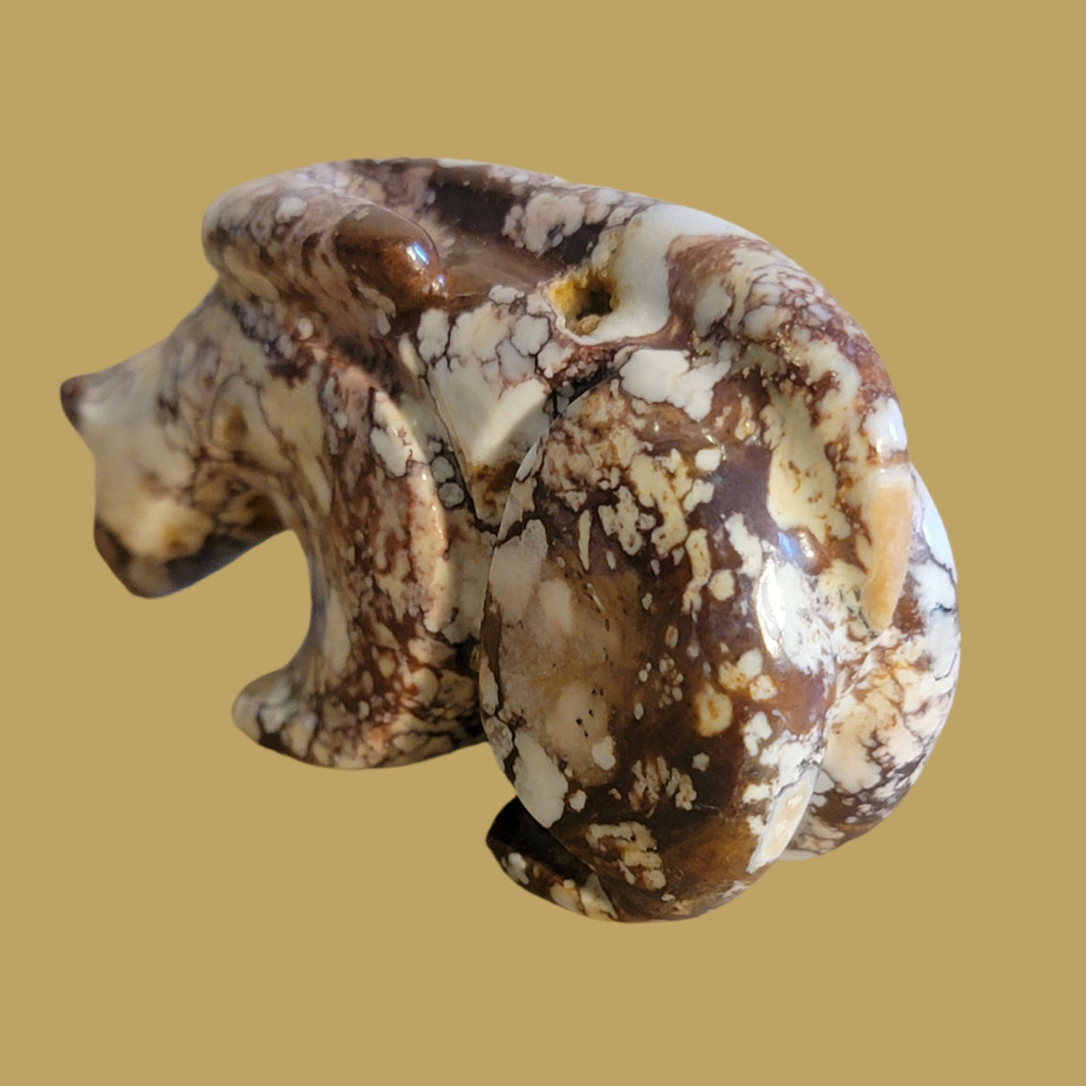 Crazy Horse Stone Mountain Lion Zuni Fetish