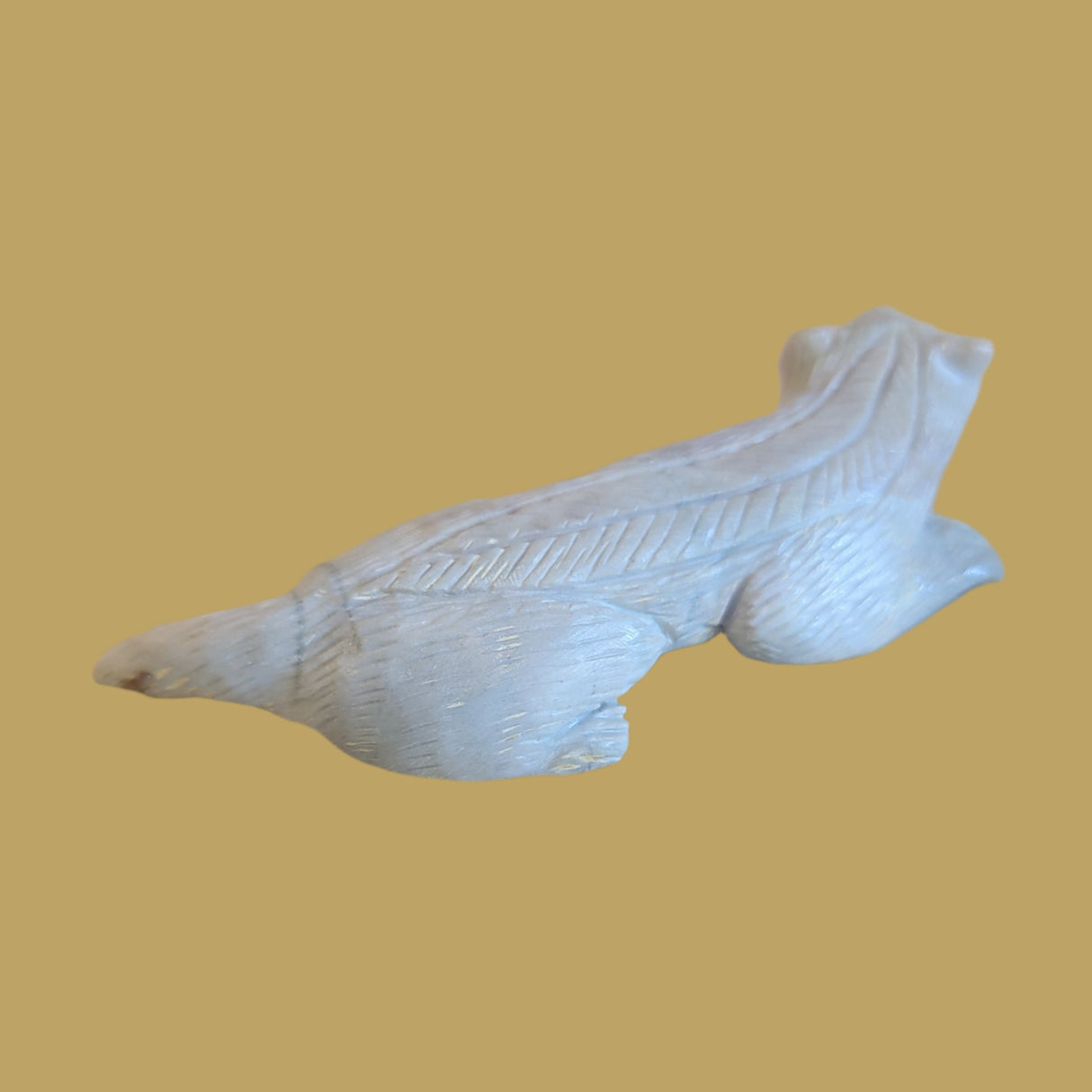 Picasso Marble Furry Badger Zuni Fetish