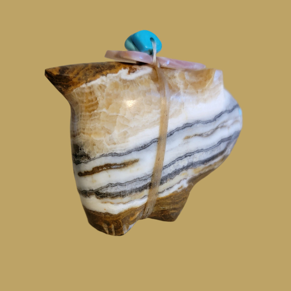 Onyx Psychic Bobcat Zuni Fetish