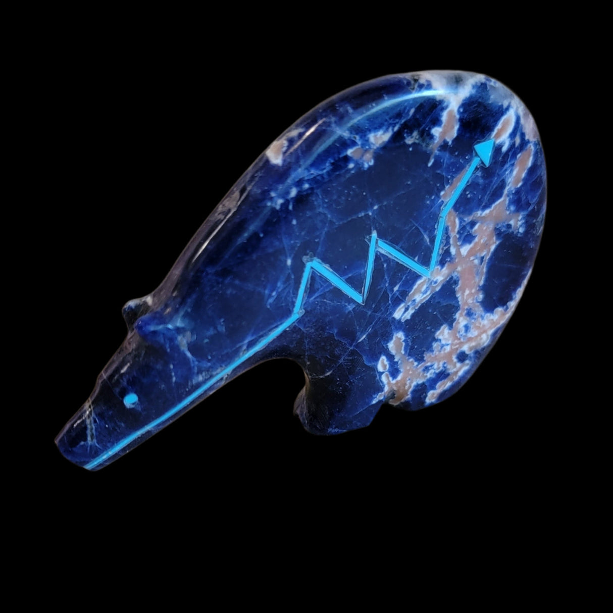 Gorgeous Zuni Fetish Sodalite Medicine Bear
