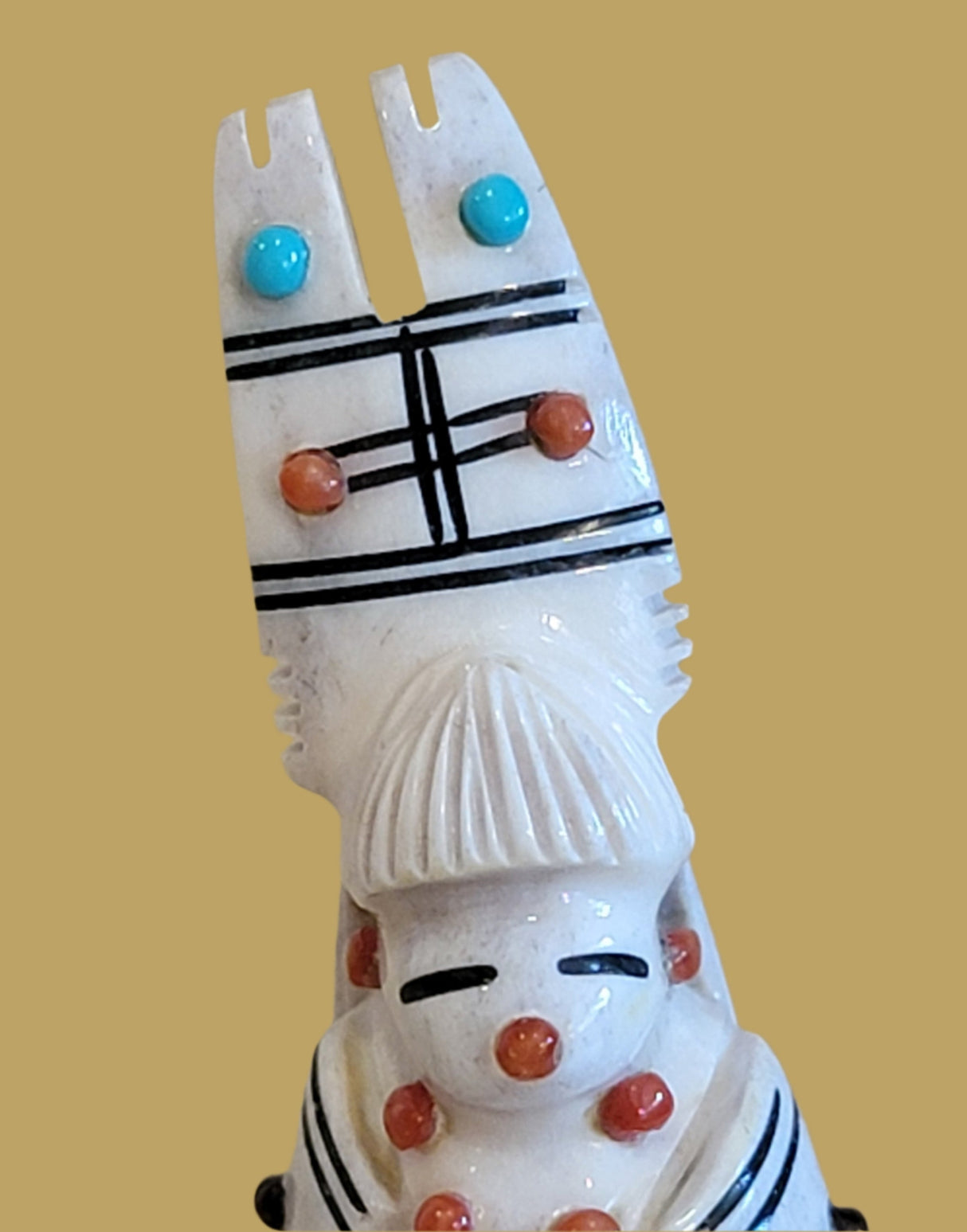 Zuni Antler Maiden w/Tablita Zuni Fetish