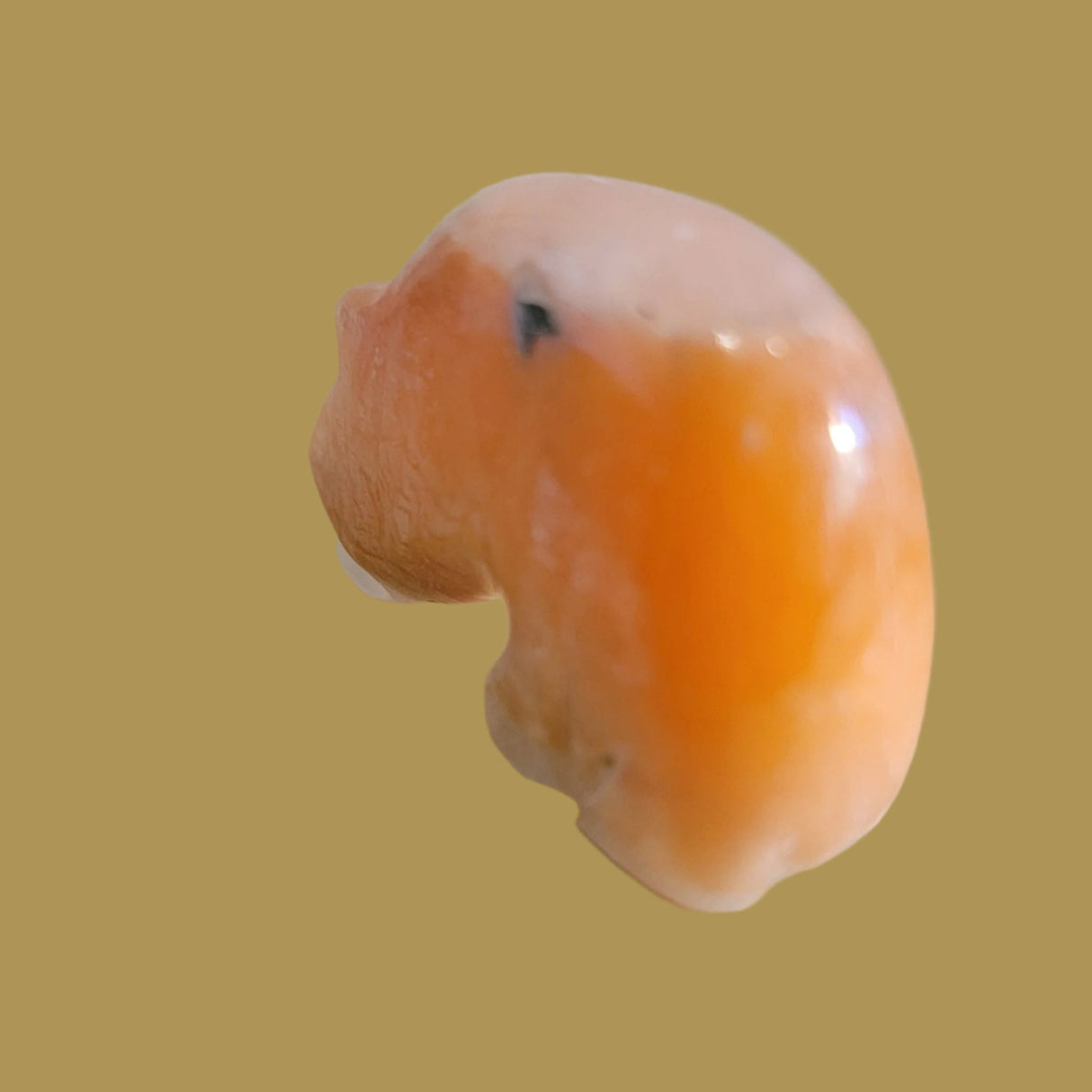 Peach Alabaster Medicine Bear Zuni Fetish