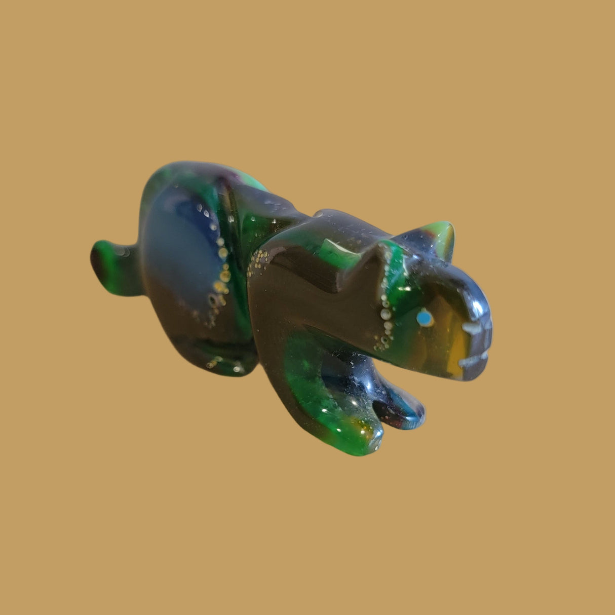 Surfite Mountain Lion Zuni Fetish