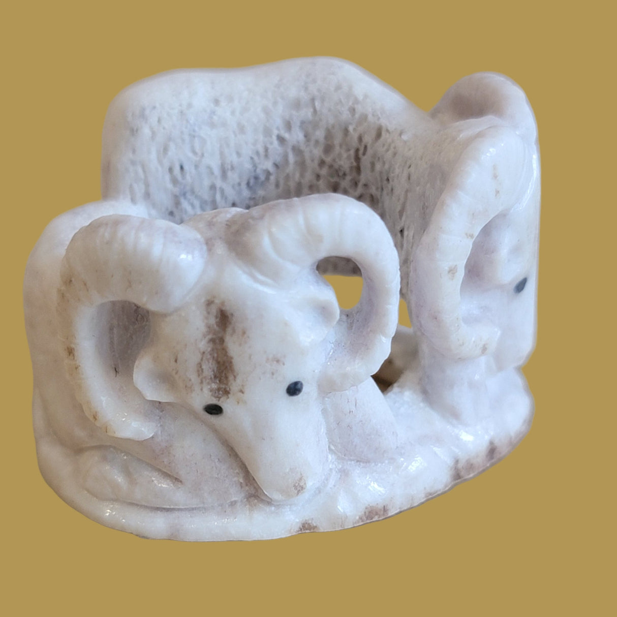 Antler Double Mountain Goats Zuni Fetish