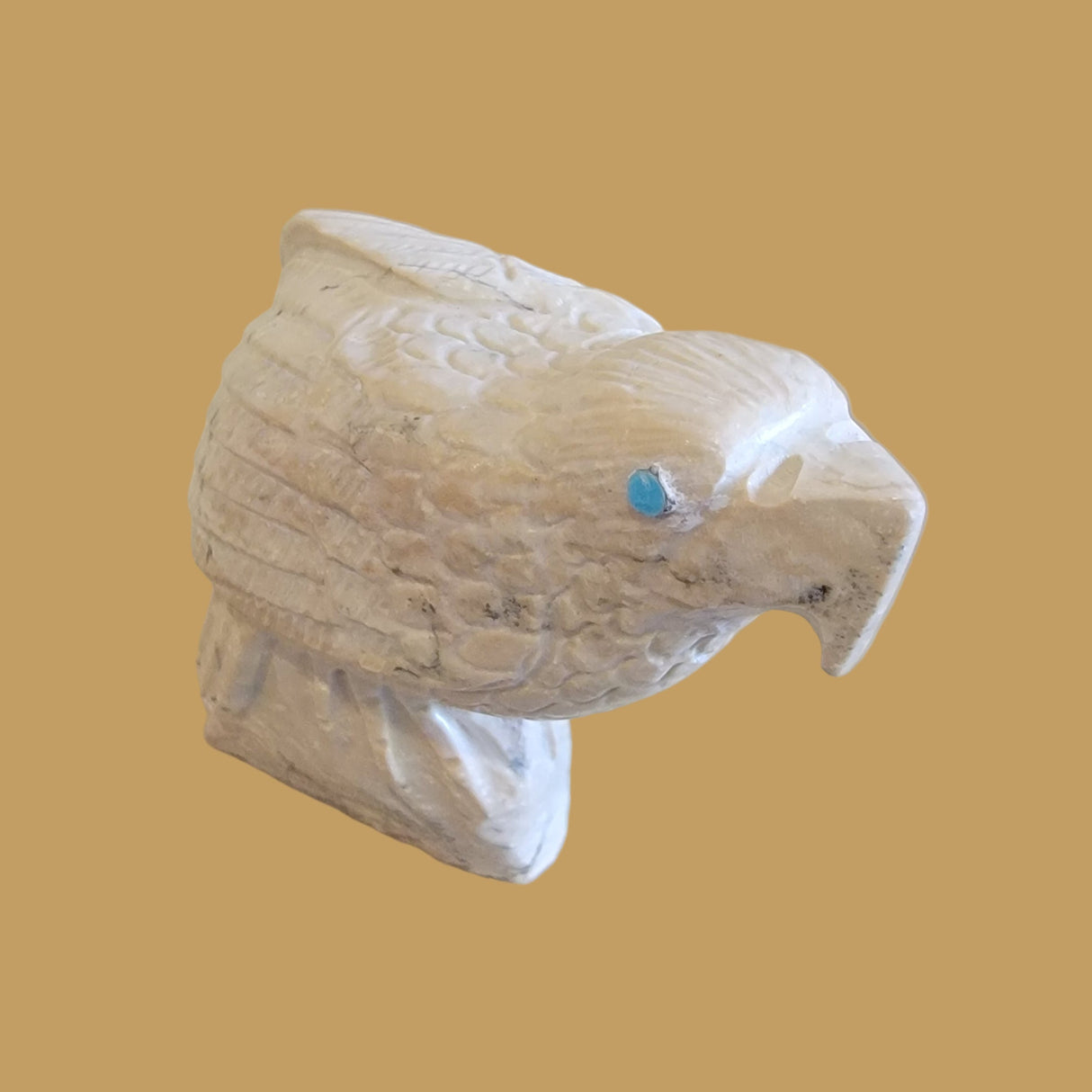 Serpentine Regal Eagle Zuni Fetish