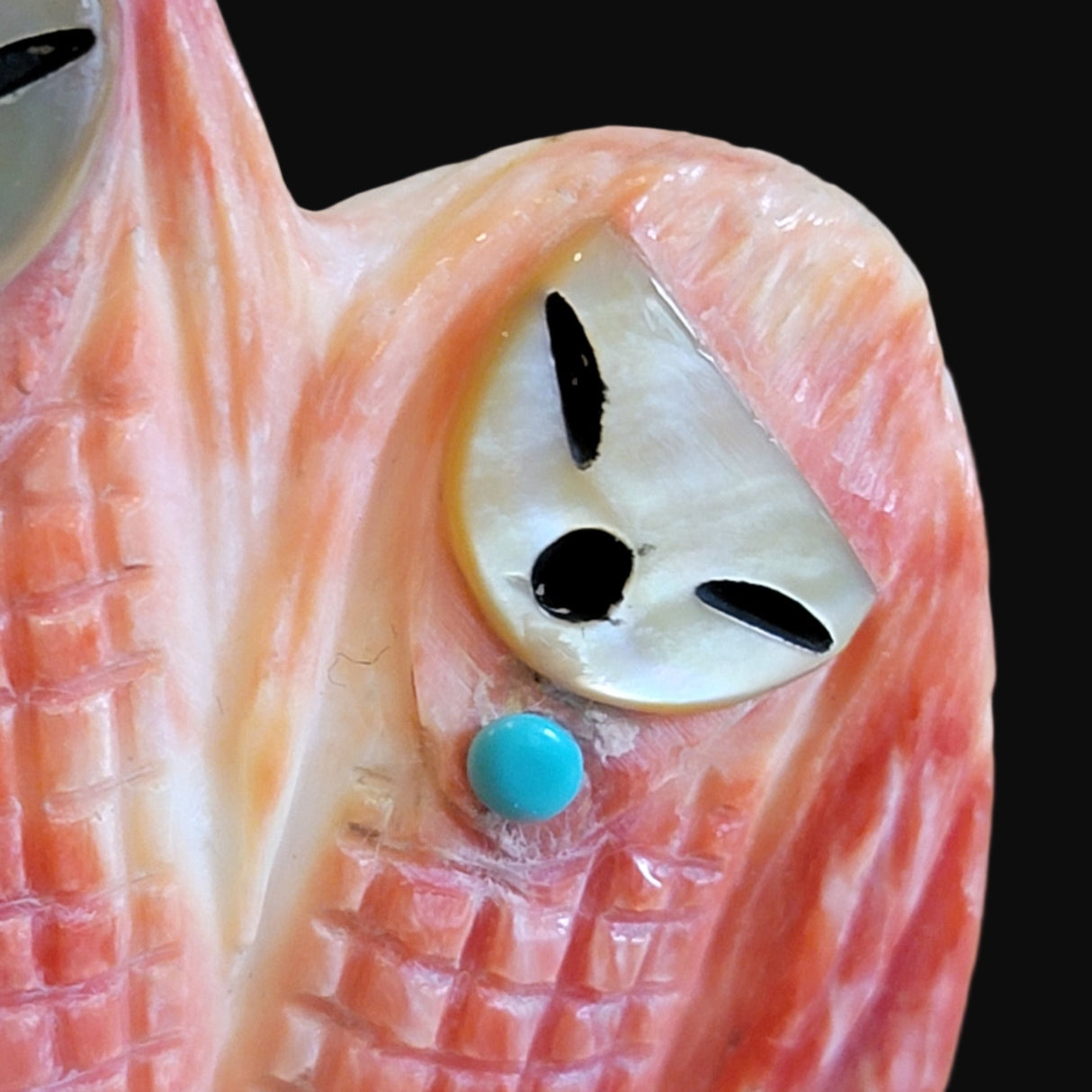 Elegant Triple Corn Maidens on Spiny Oyster Shell Zuni Fetish