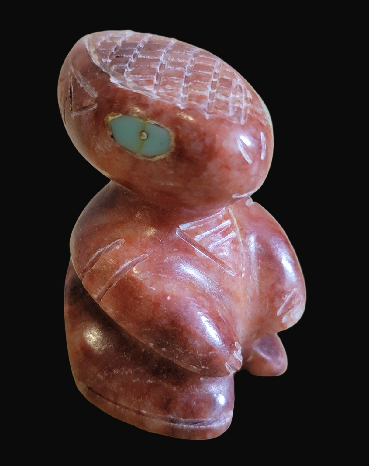 Alabaster Alien"Take Me To Your Leader For A Treat" Zuni Fetish