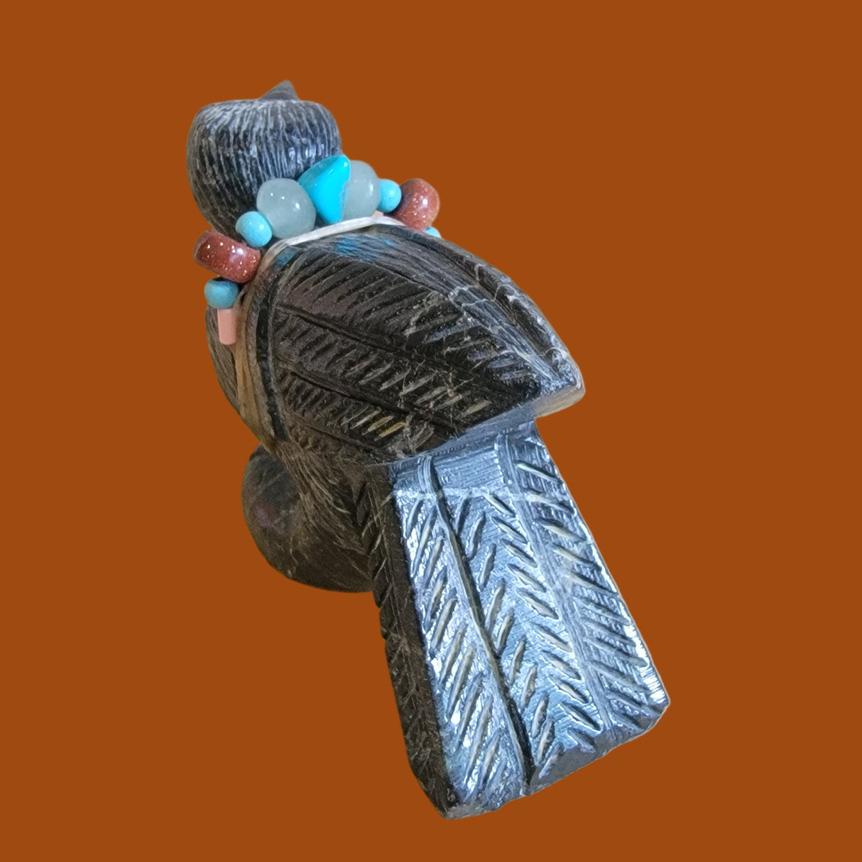 Enchanted Raven w/Bundle Zuni Fetish