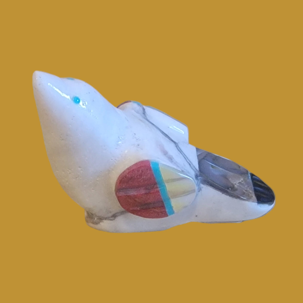 Pretty Marble Songbird/Messenger Zuni Fetish