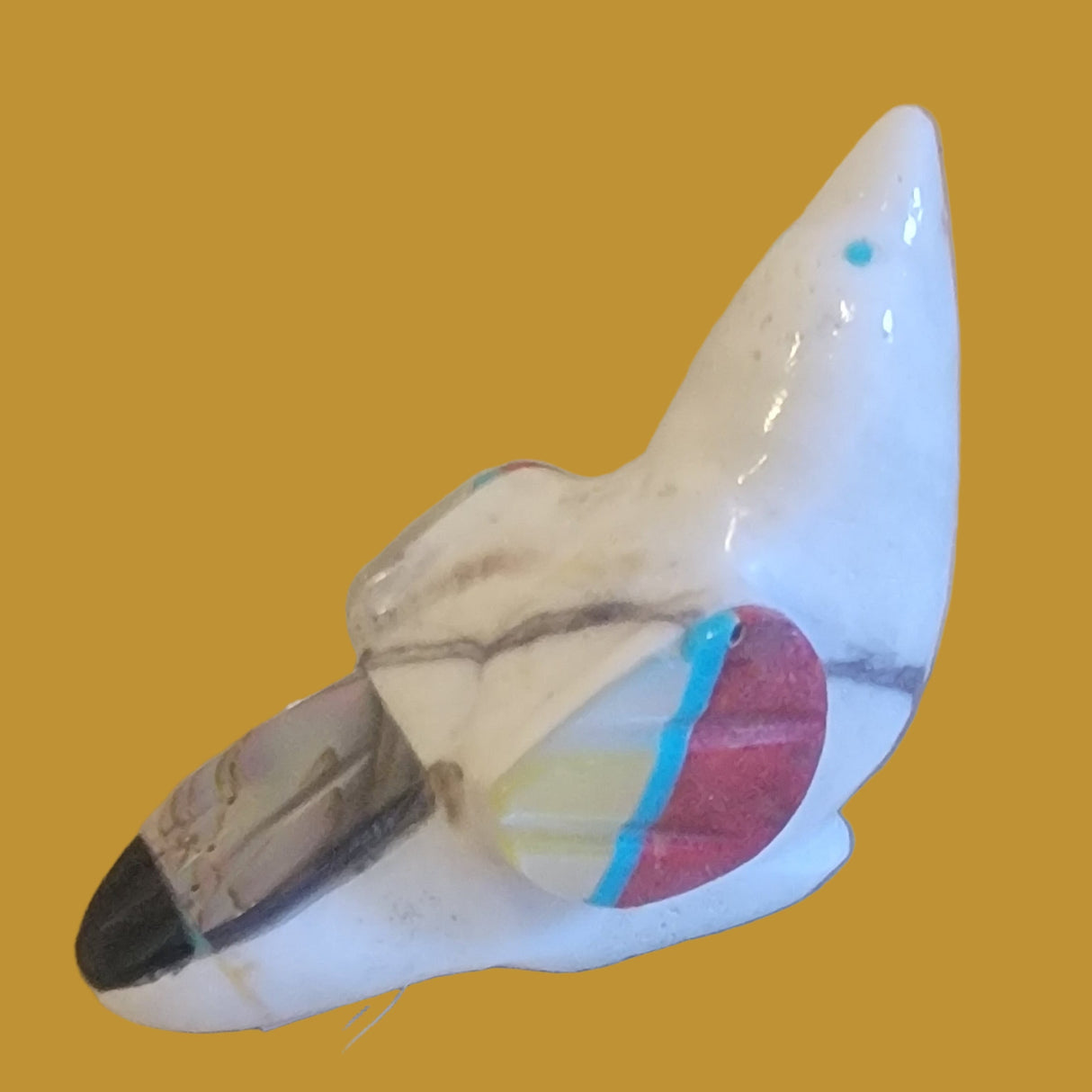 Pretty Marble Songbird/Messenger Zuni Fetish