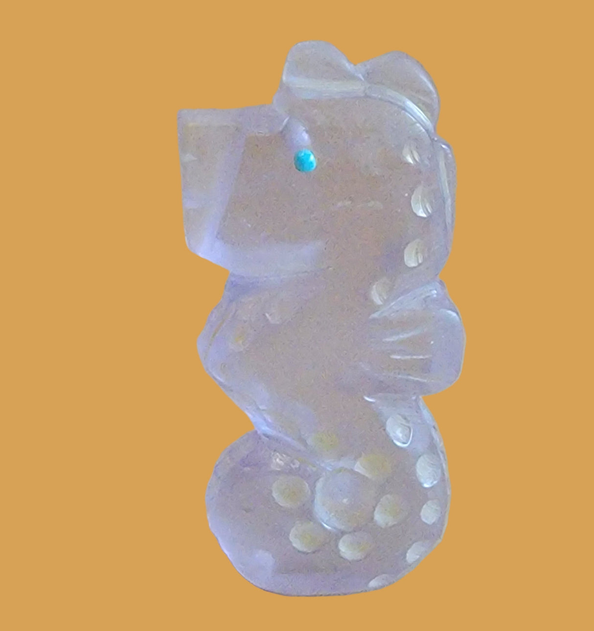 Pale Purple Surfite Seahorse Zuni Fetish