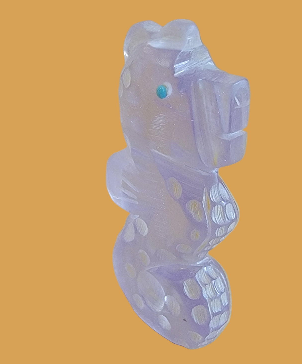 Pale Purple Surfite Seahorse Zuni Fetish