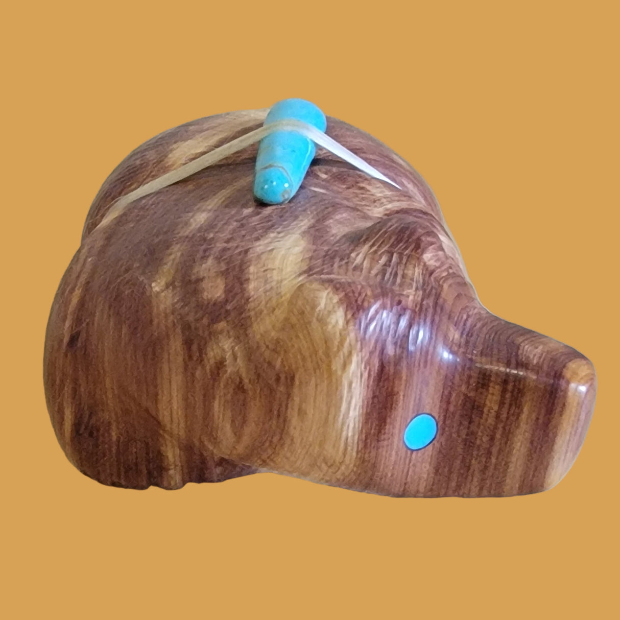 Cedar Bear in Full Stride Zuni Fetish