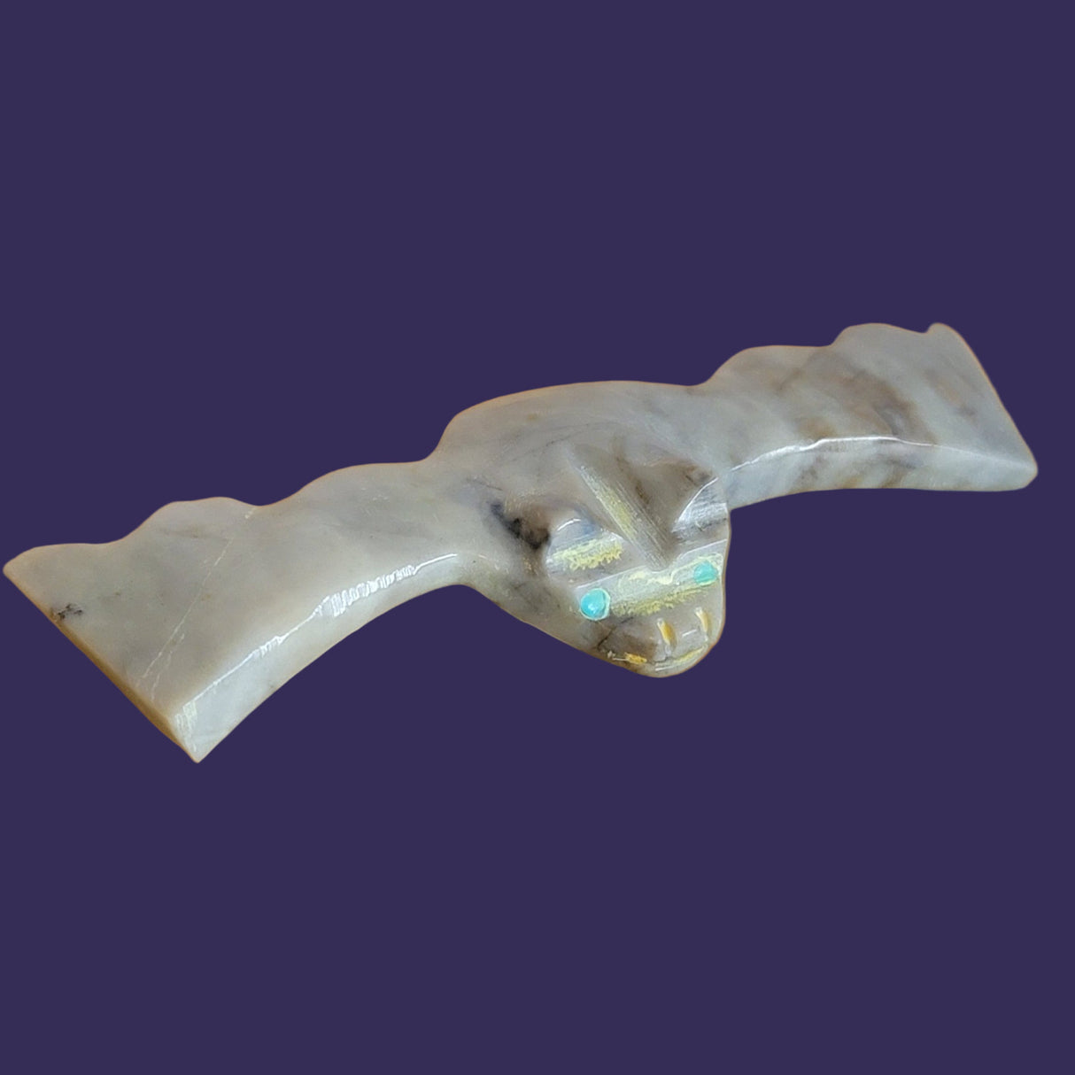 Picaaso Marble Bat Zuni Fetish