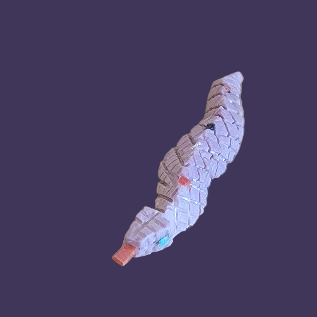 Slithering Purple Snake Zuni Fetish