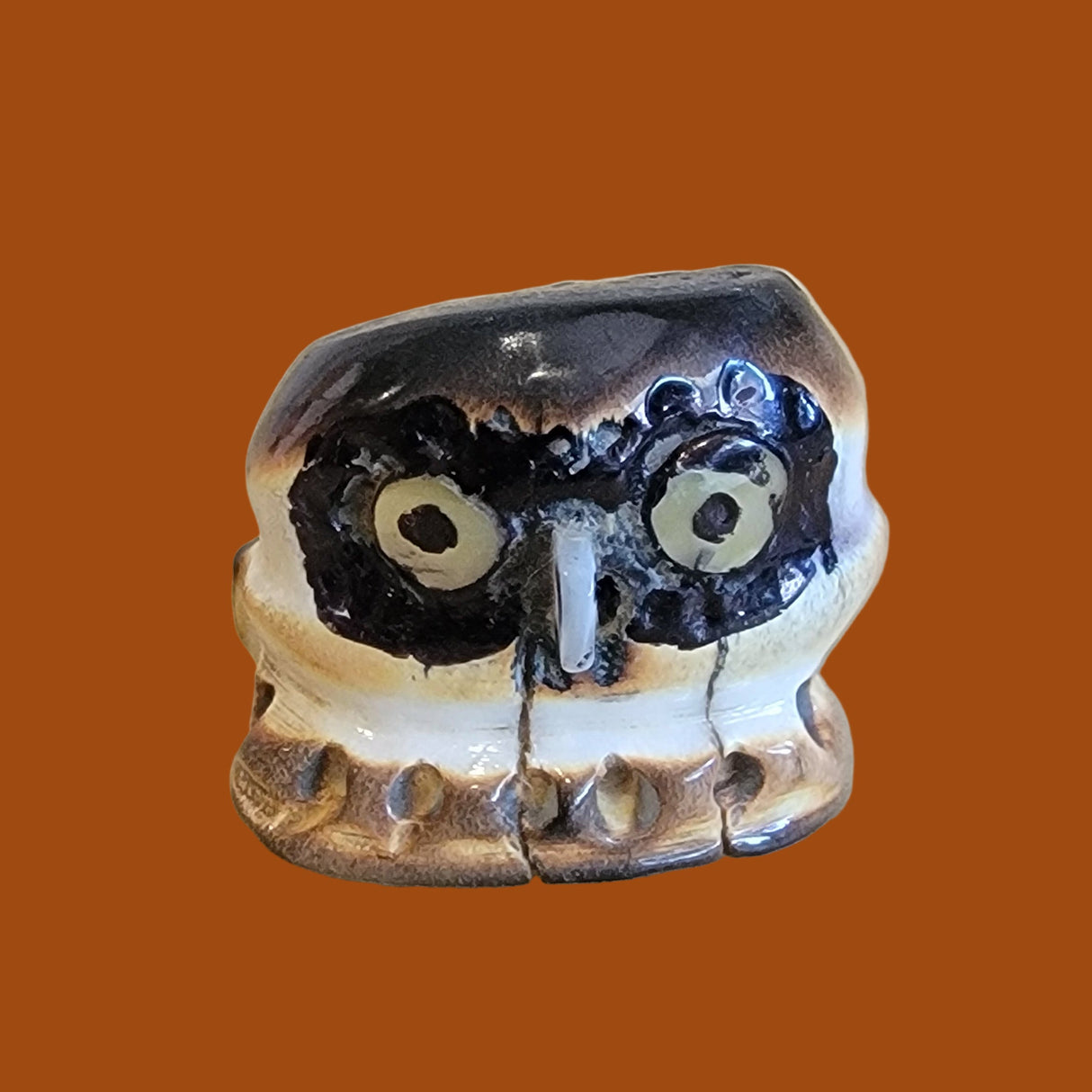 Haloo Antler Burnished Owl Zuni Fetish