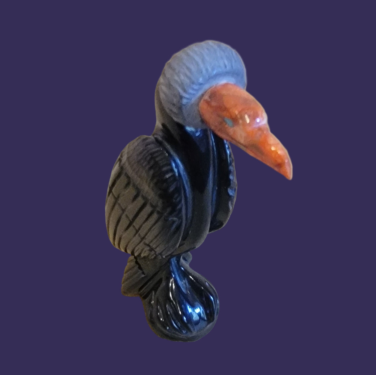 Amazing and Salivating Vulture Zuni Fetish