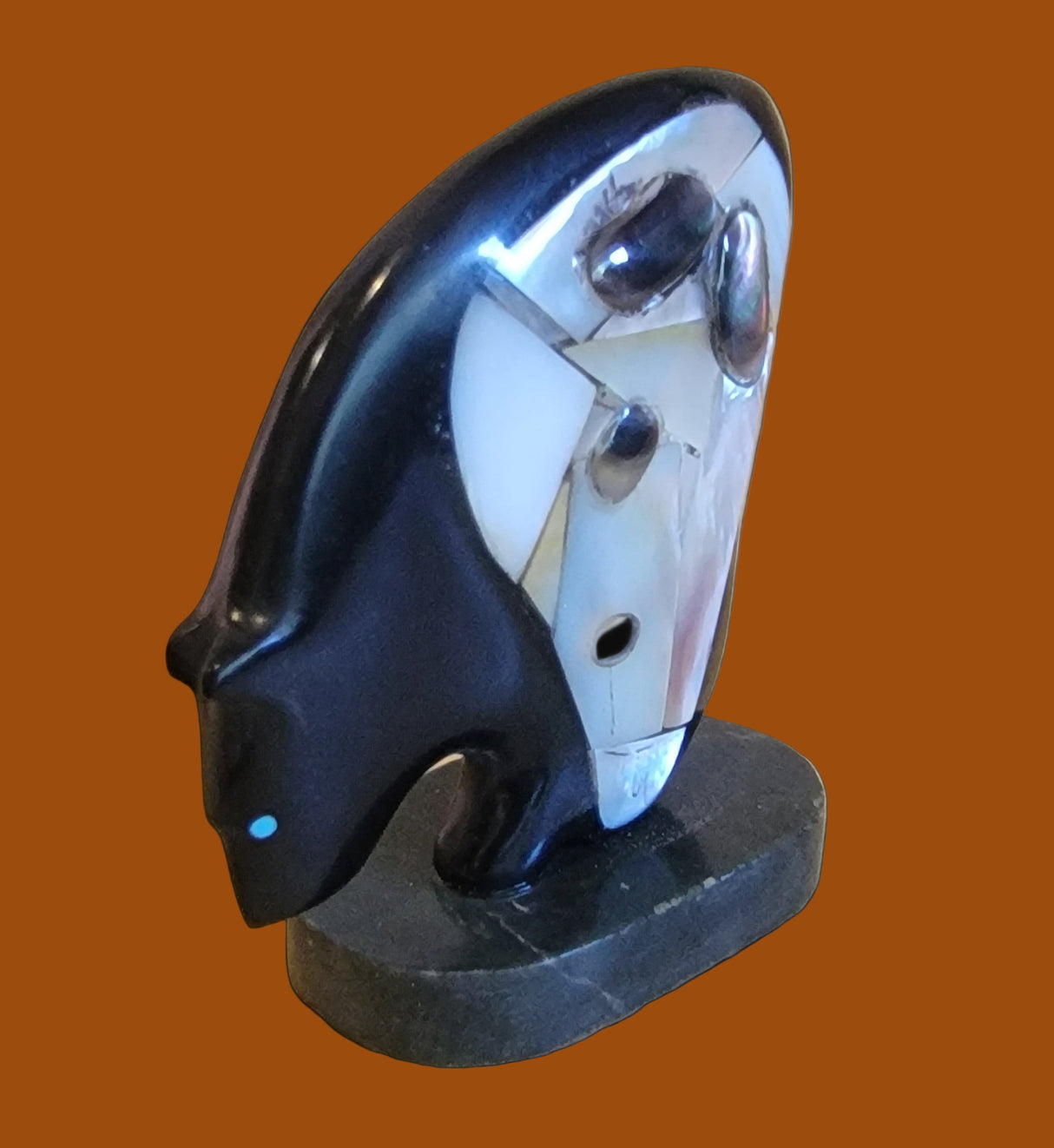 Scream Ghost Face Bearden/ Bear, Maiden and Ghost Face Zuni Fetish