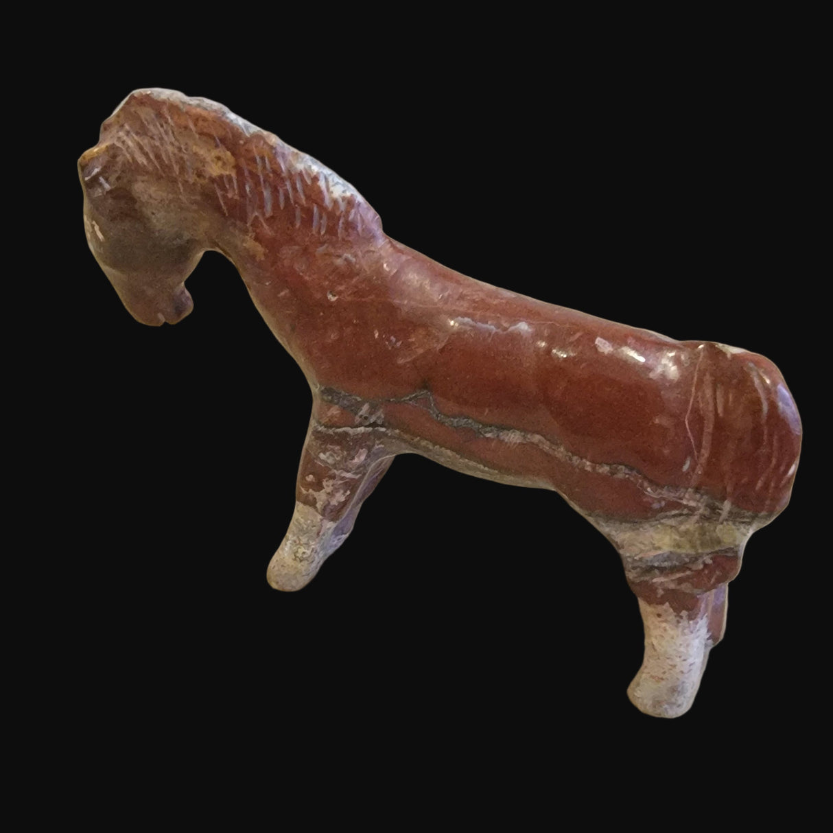 Crazy Horse Stone Healing Horse Zuni Fetish