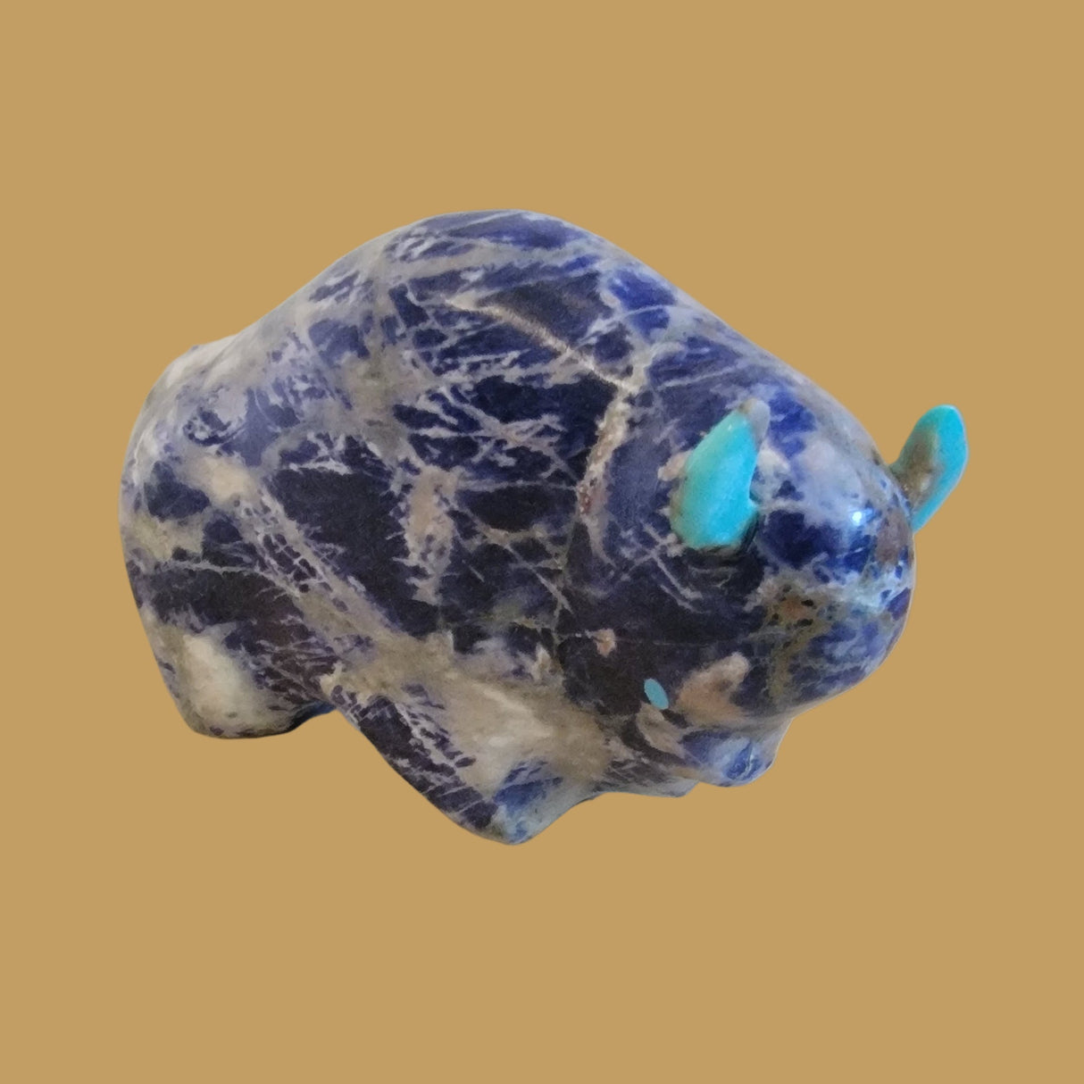 Large and Powerful Sodalite Bison/Buffalo Zuni Fetish