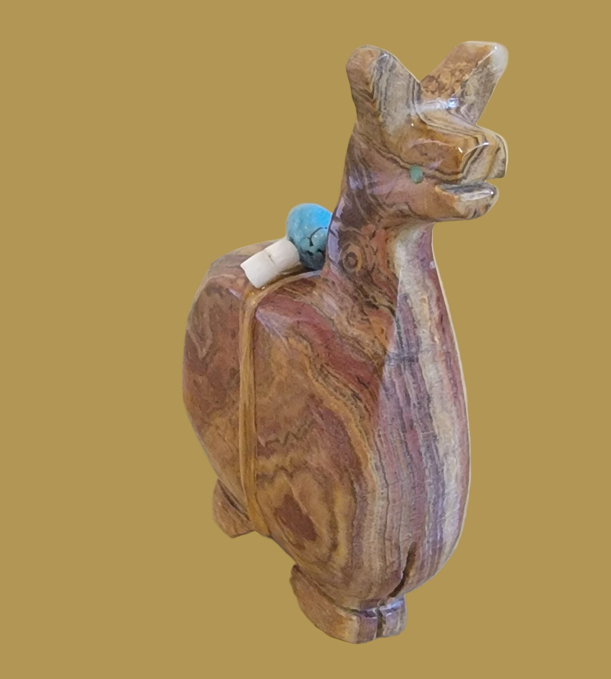 Onyx Llama Zuni Fetish