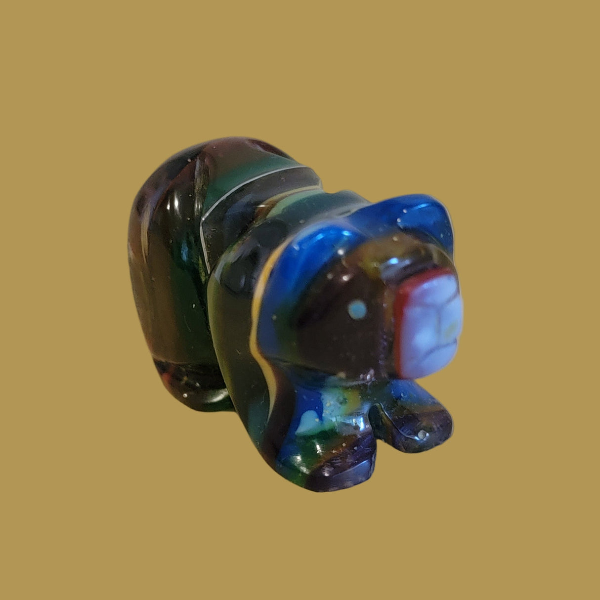 Chubby Surfite Bear Zuni Fetish