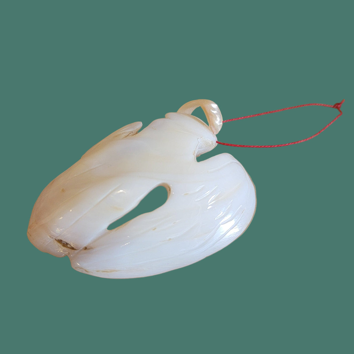 Elegant yet Simple Mother of Pearl Zuni Angel Holiday Ornament