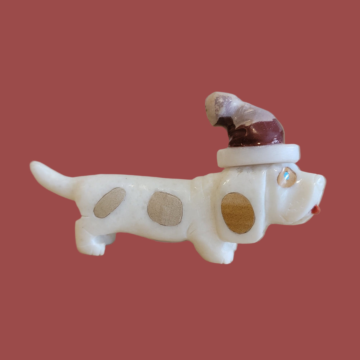 Beagle Santa Dog Zuni Holiday Fetish