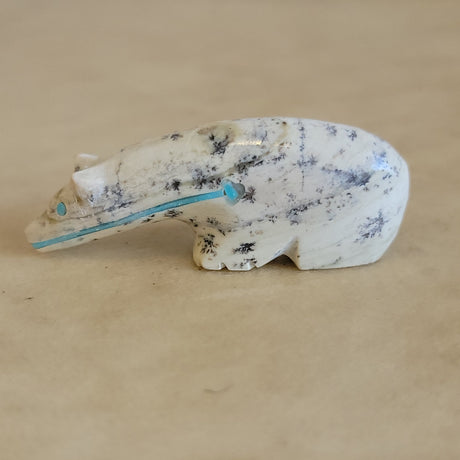 Long Necked Serpentine Bear Zuni Fetish