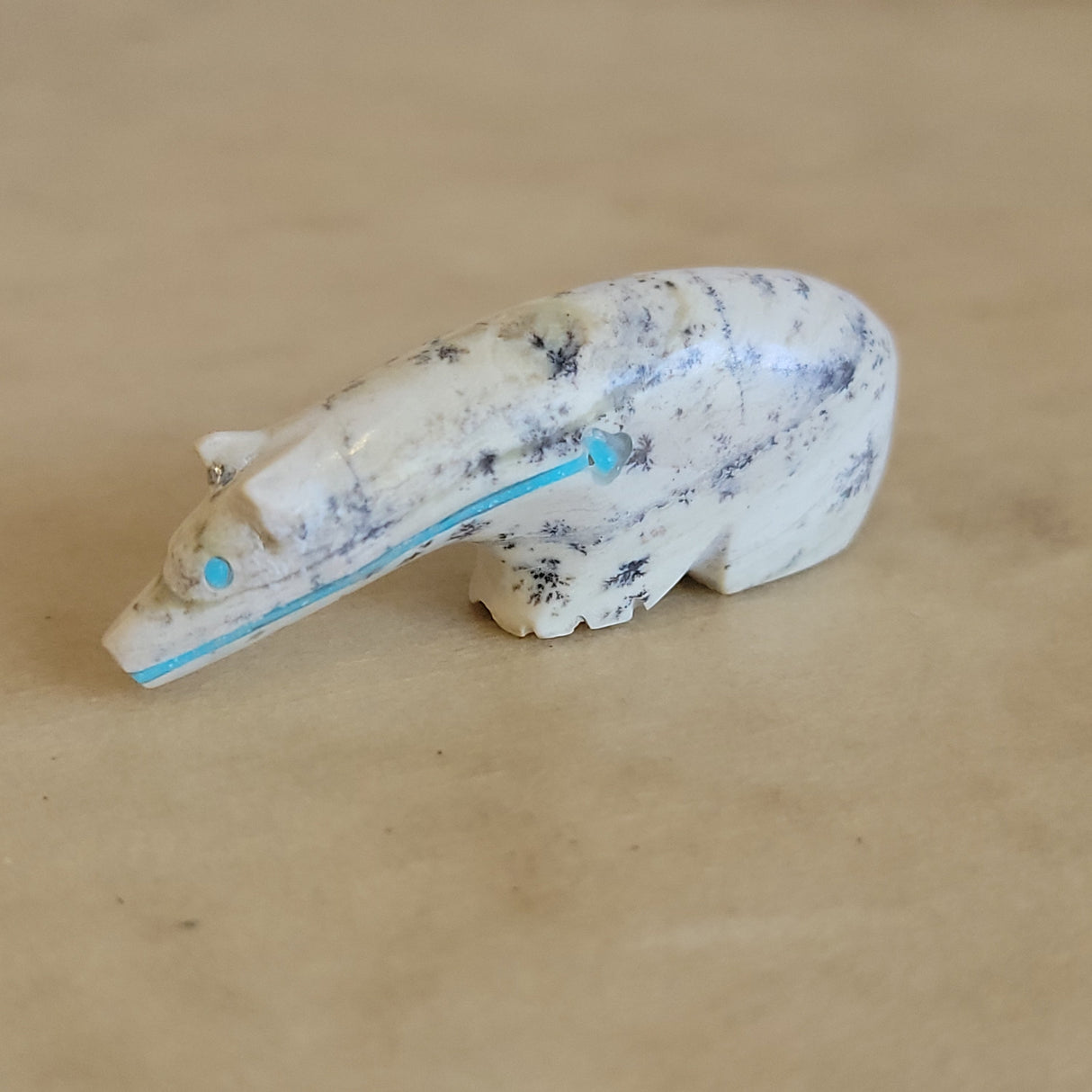 Long Necked Serpentine Bear Zuni Fetish