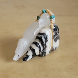 Triple Stacked and Bundled Zuni Fetish Bear Family