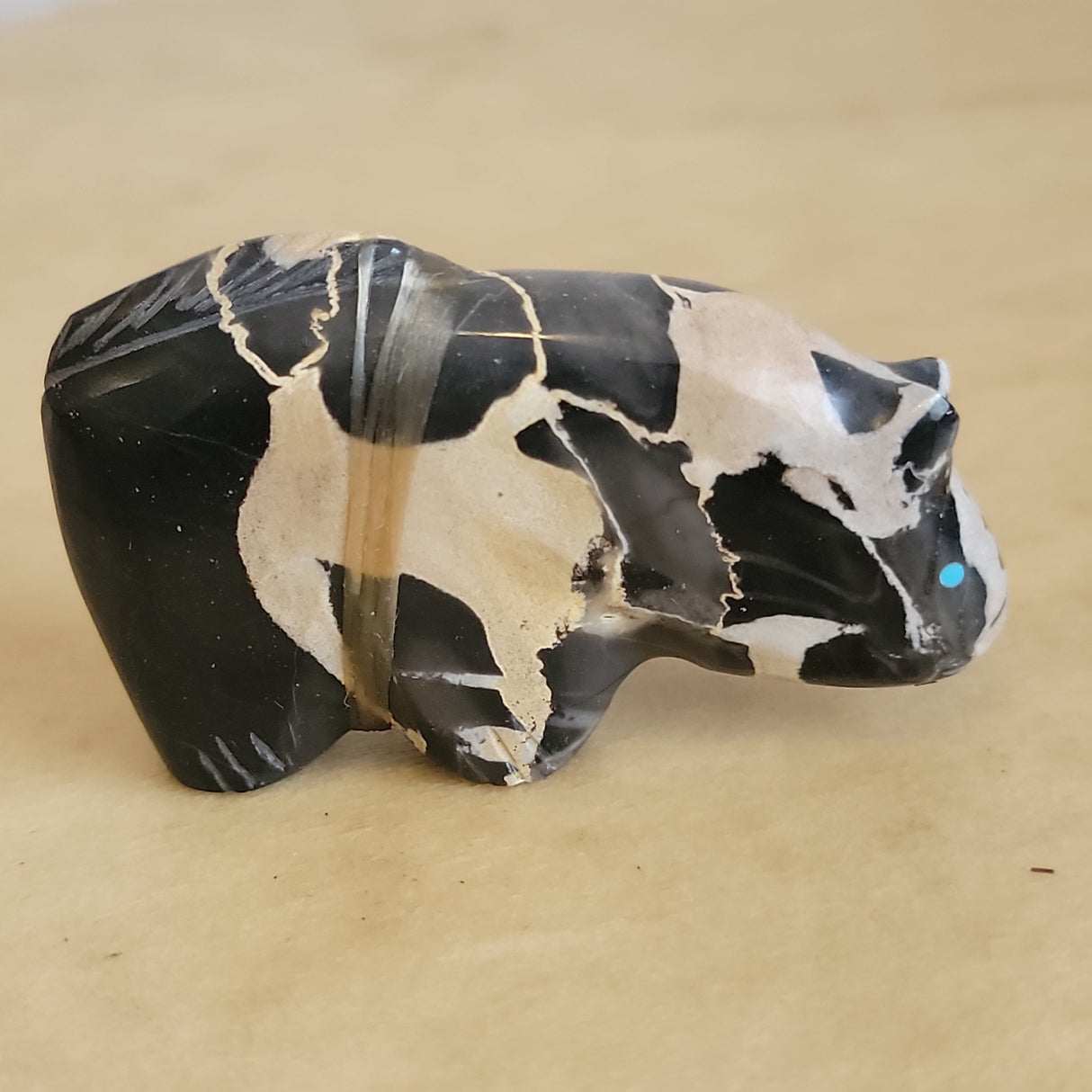 Egyptian Marble Mountain Lion Zuni Fetish