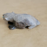 Picasso Marble Baby Badger Zuni Fetish