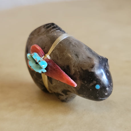 Marlstone Mountain Lion Zuni Fetish