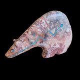 Jasper Long Necked Zuni Fetish Medicine Bear