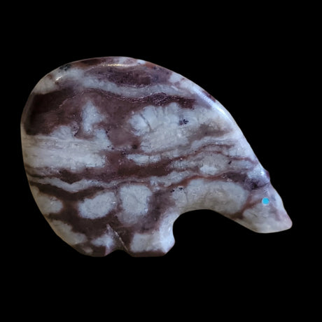"Cloud" Jasper Long Necked Zuni Fetish Medicine Bear