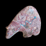 Beautiful Long Necked Jasper  Zuni Fetish Medicine Bear