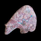 Beautiful Long Necked Jasper  Zuni Fetish Medicine Bear