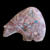 Beautiful Long Necked Jasper  Zuni Fetish Medicine Bear