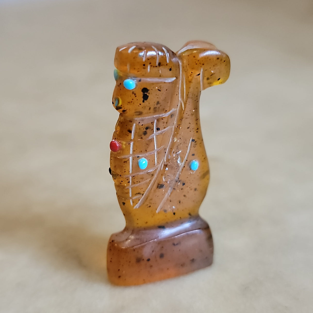 Amber Corn Maiden Zuni Fetish