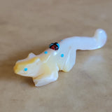 Mother of Pearl/Gold Lip Mountain Lion Zuni Fetish