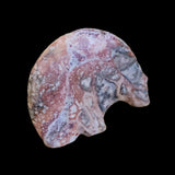 Long Necked and Colorful Jasper Zuni Fetish Medicine Bear