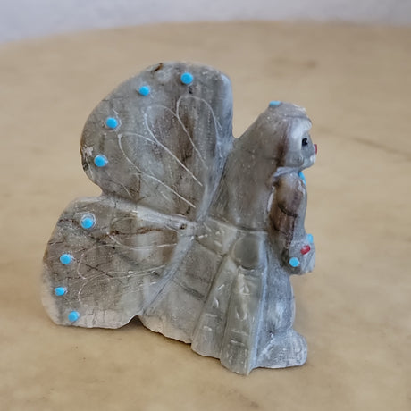 Picasso Marble Zuni Fetish Butterfly Maiden