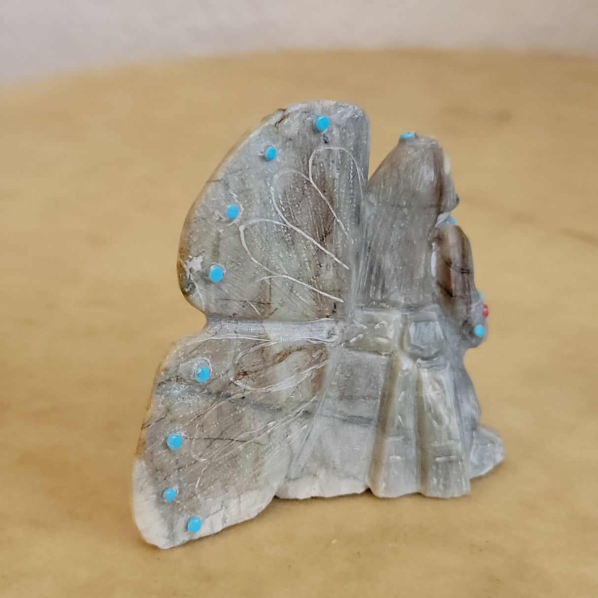 Picasso Marble Zuni Fetish Butterfly Maiden