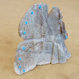 Picasso Marble Zuni Fetish Butterfly Maiden