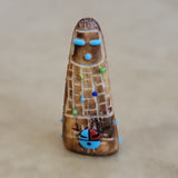 Fossilized Ivory  Corn Maiden Zuni Fetish