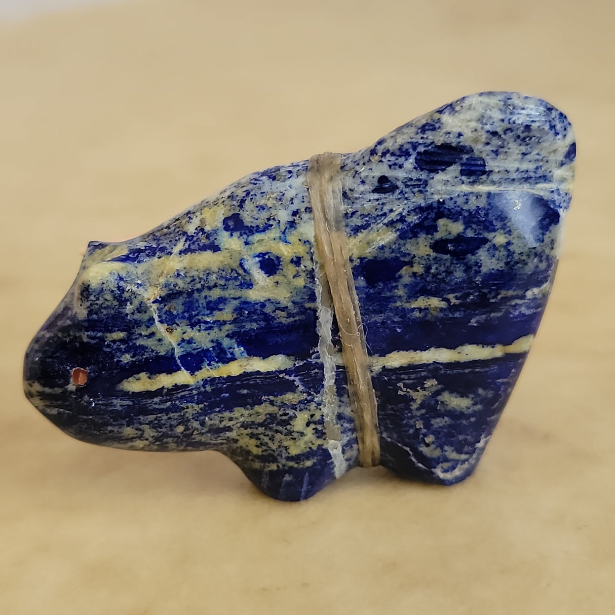 Sodalite Mountain Lion Zuni Fetish