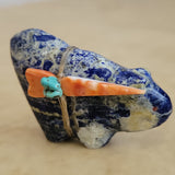 Sodalite Mountain Lion Zuni Fetish